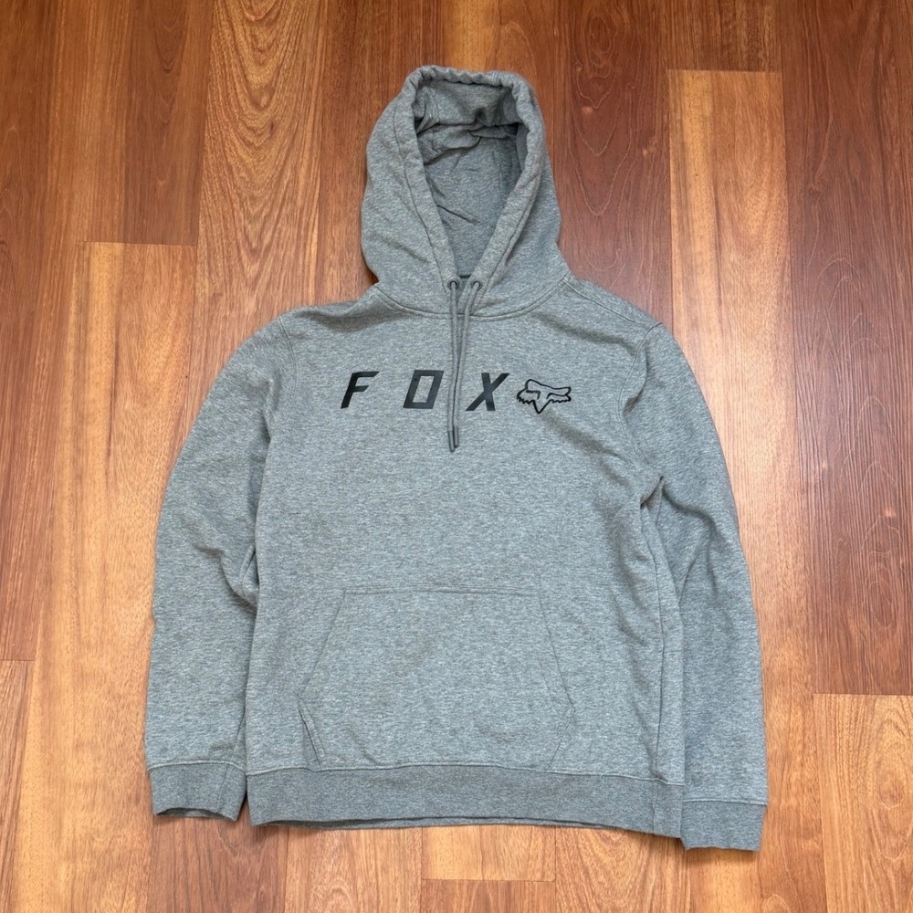Fox Racing Gray Hoodie Sweatshirt Men's Size Medium